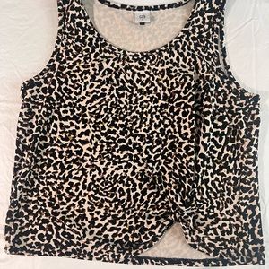CAbi Knotty tank, size L, animal print